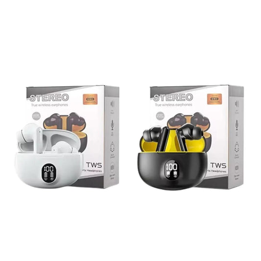 Premium Quality True Wireless Stereo Earbuds – Bluetooth 5.3 Earphones with Super Bass, Advanced Noise Cancellation & Smart Touch Control - Black