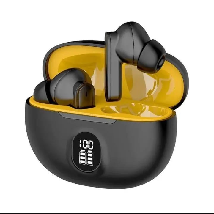 Premium Quality True Wireless Stereo Earbuds – Bluetooth 5.3 Earphones with Super Bass, Advanced Noise Cancellation & Smart Touch Control - Black