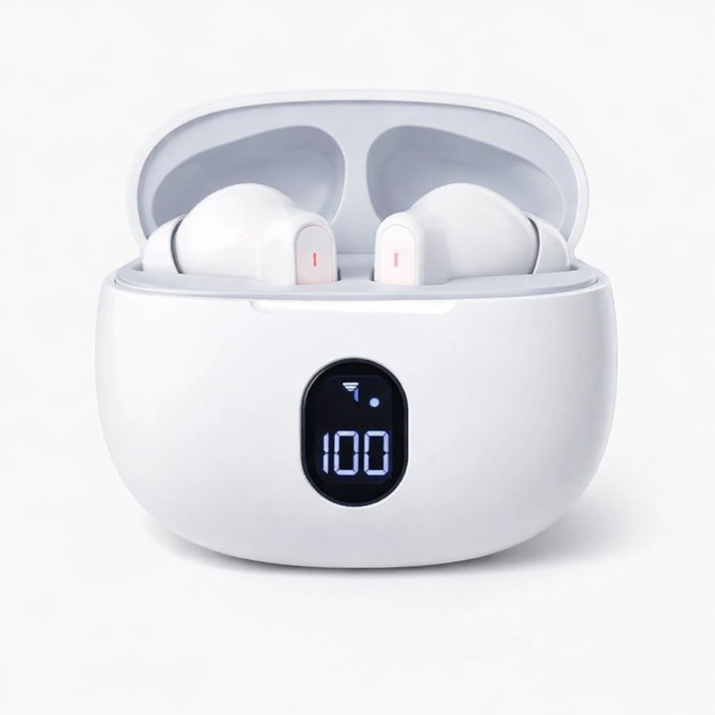 Premium Quality True Wireless Stereo Earbuds – Bluetooth 5.3 Earphones with Super Bass, Advanced Noise Cancellation & Smart Touch Control - Black
